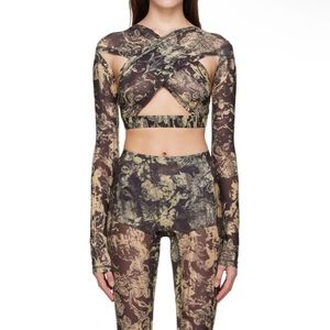 KNWLS Black Polyester Blouse and Bottoms